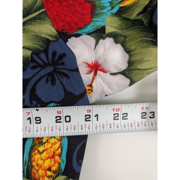 Hawaii Mens Parrot Hawaiian Shirt L Multicolor Short Sleeve Button Up USA Made - Picture 5 of 7